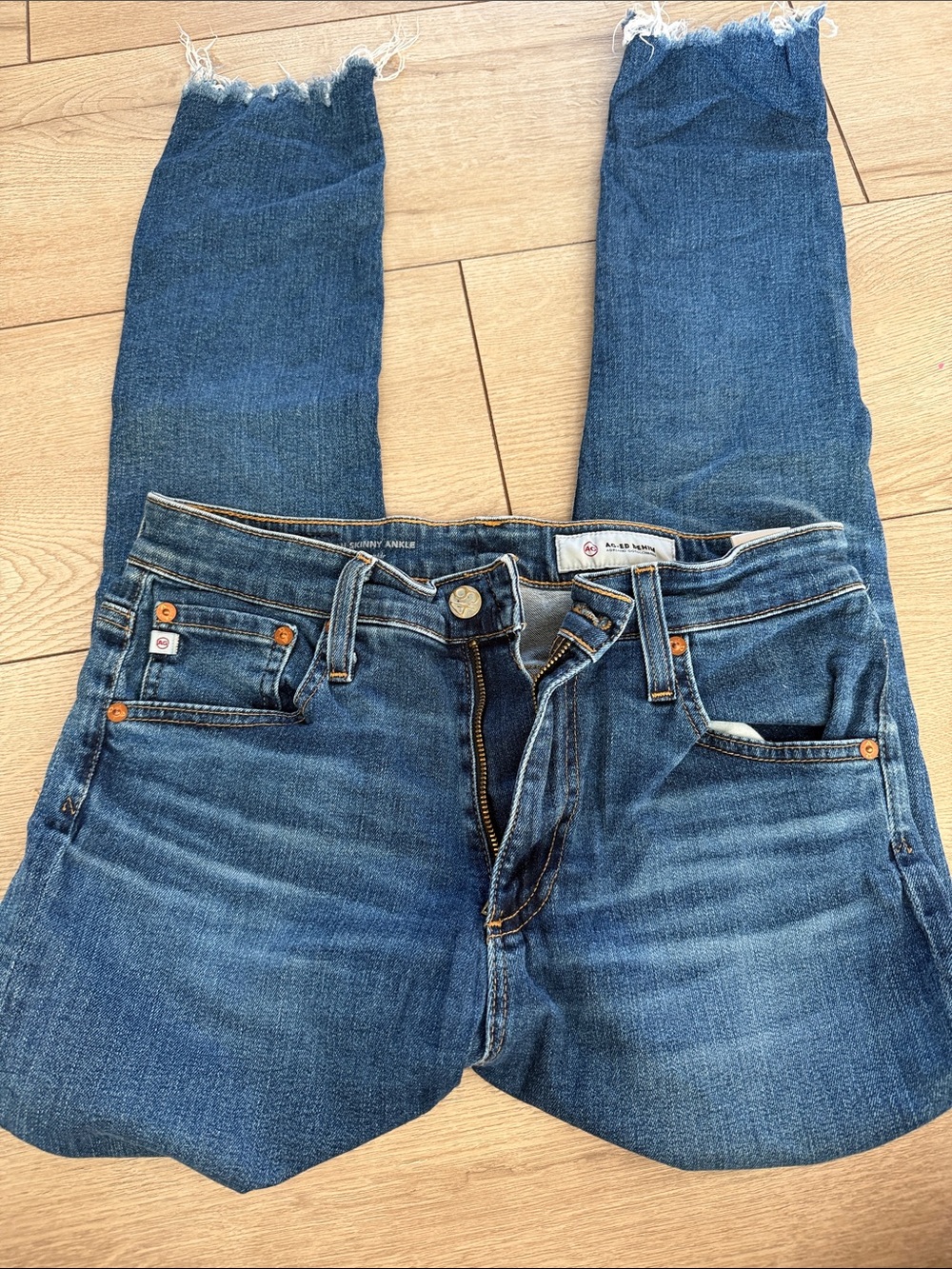 AG Adriano Goldschmied Farrah Skinny Jeans in Blue
